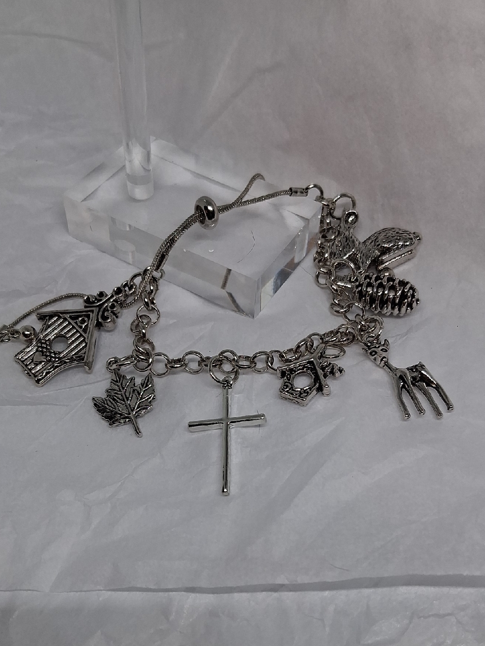 SILVER CHARM BRACELET